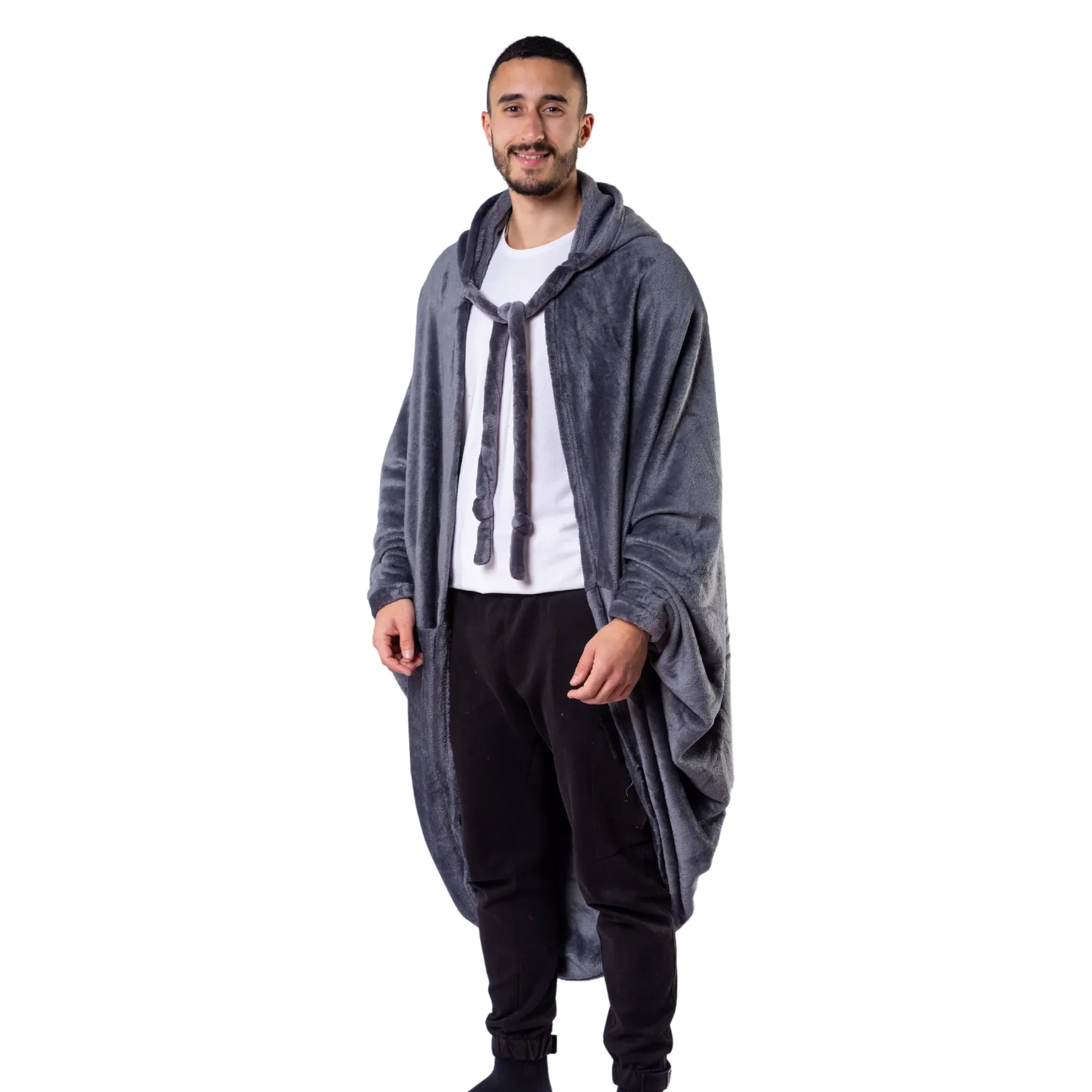 بطانيه قابله للارتداء رمادي - Image 4